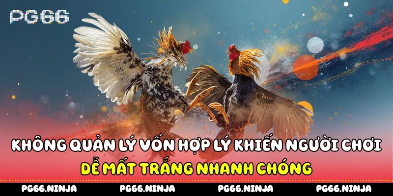 Không quản lý vốn hợp lý khiến người chơi dễ mất trắng nhanh chóng